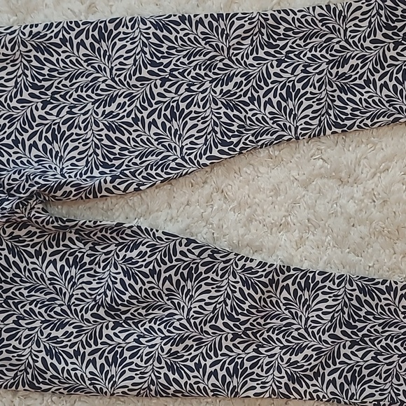 J.Crew Toothpick Skinny Jeans Fern Print Blue White Mid-Rise Womens Size 27 / 4 - Picture 14 of 16